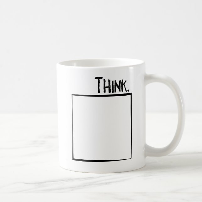 Think Outside The Box Literal Typography Coffee Mug (Right)