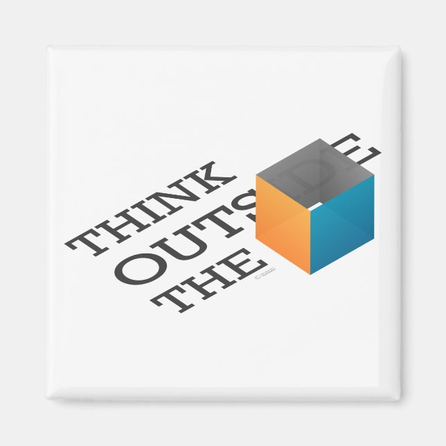 Think Outside The Box magnet (Front)