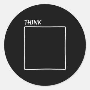Think Outside The Box New Perspective Classic Round Sticker