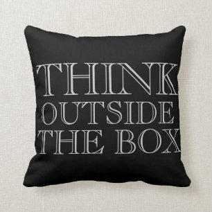 Think Outside the Box Pillow