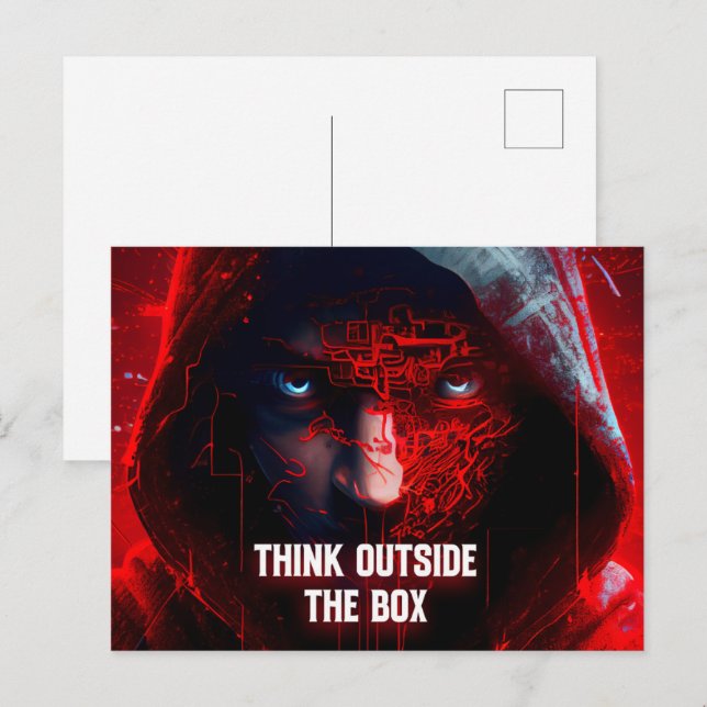 think outside the box postcard (Front/Back)