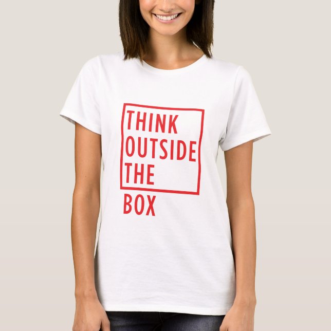 Think Outside the Box T-shirt Women's (Front)