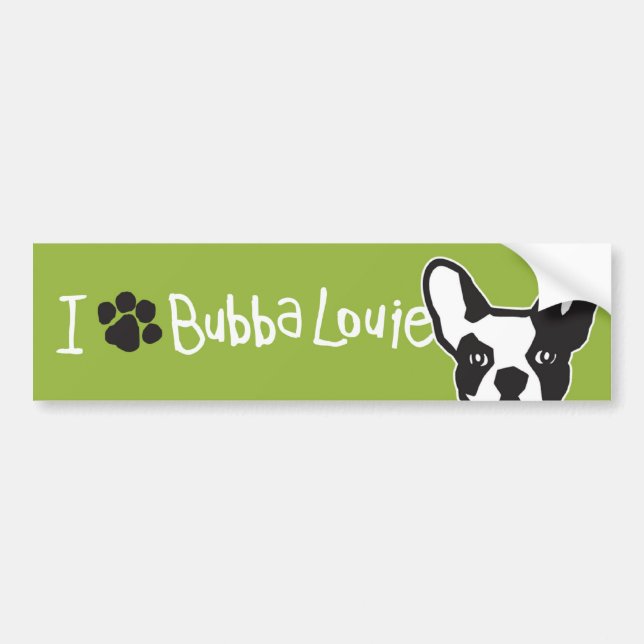 Think Pawsitive Bubba Bumper Sticker (Front)
