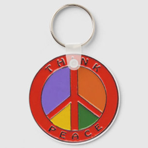 Think Peace Keychain