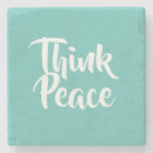 Think Peace Stone Coaster