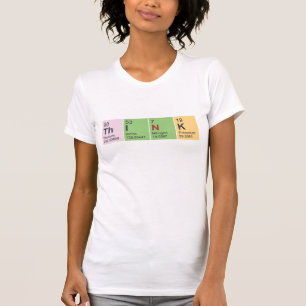 Think Periodic Table elements Ladies Fitted LS Tee