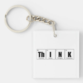 Think Periodic table Keychain