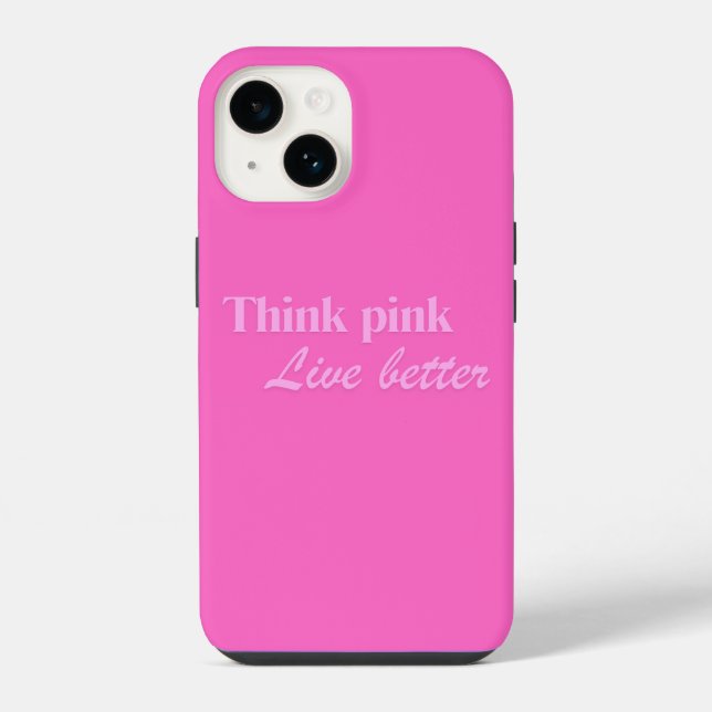 Think Pink iPhone Case (Back)