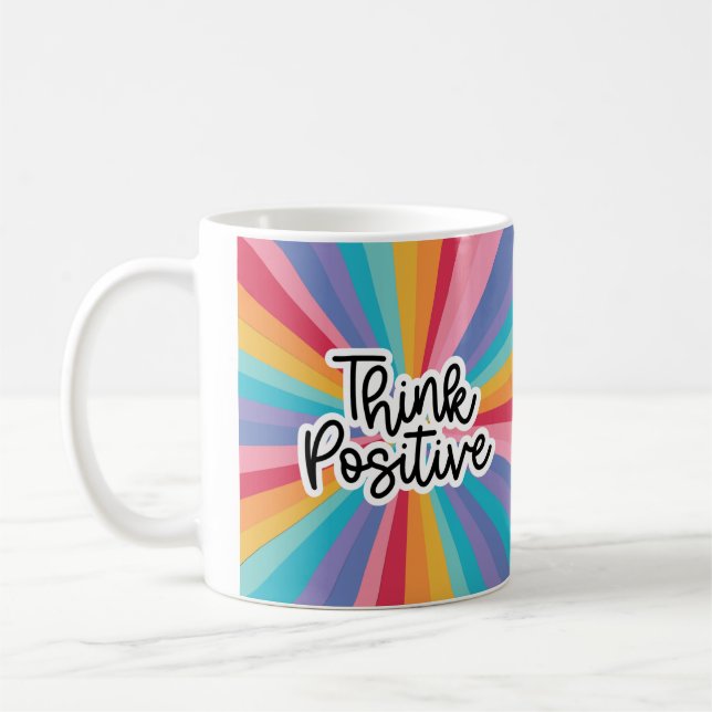 Think Positive Coffee Mug (Left)