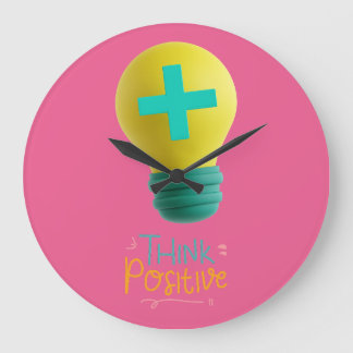 Think Positive Large Clock