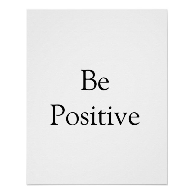 think positive motivation business add name text d poster (Front)