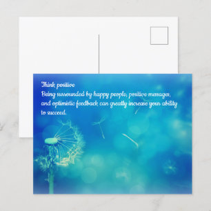 Think Positive Postcard