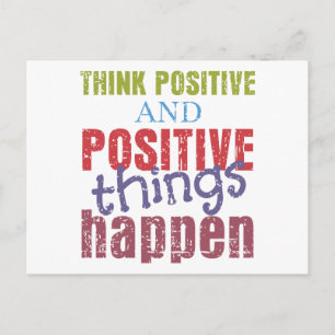 Think Positive Postcard