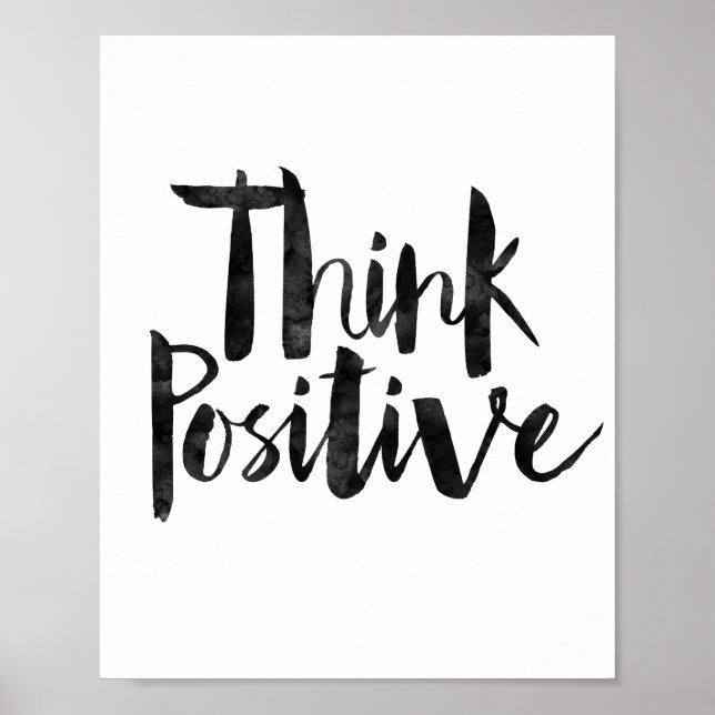 Think Positive Poster (Front)