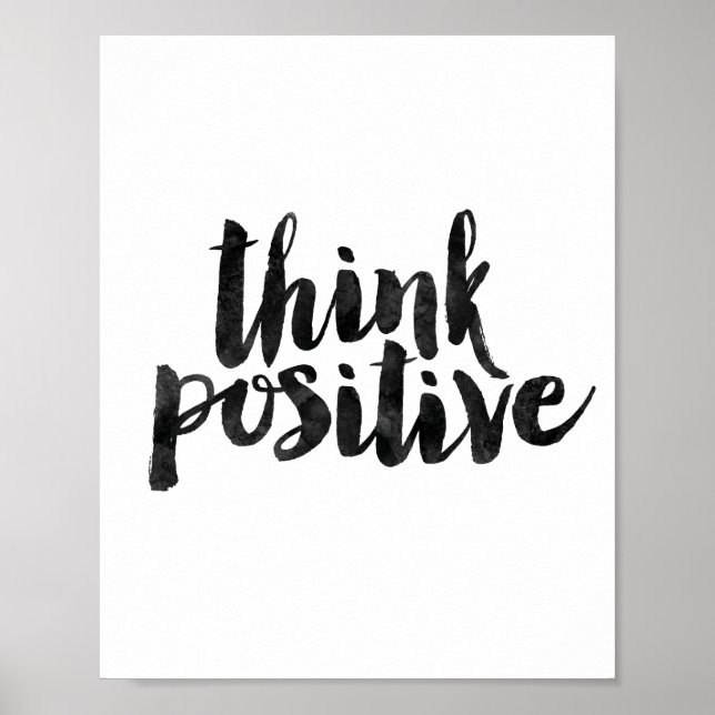 Think Positive Poster (Front)