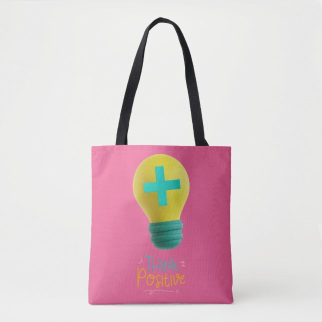 Think Positive Tote Bag (Front)