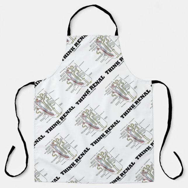 Think Renal Kidney Nephron Advice Apron (Front)