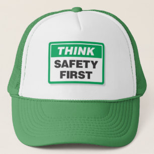 Think Safety First Trucker Hat