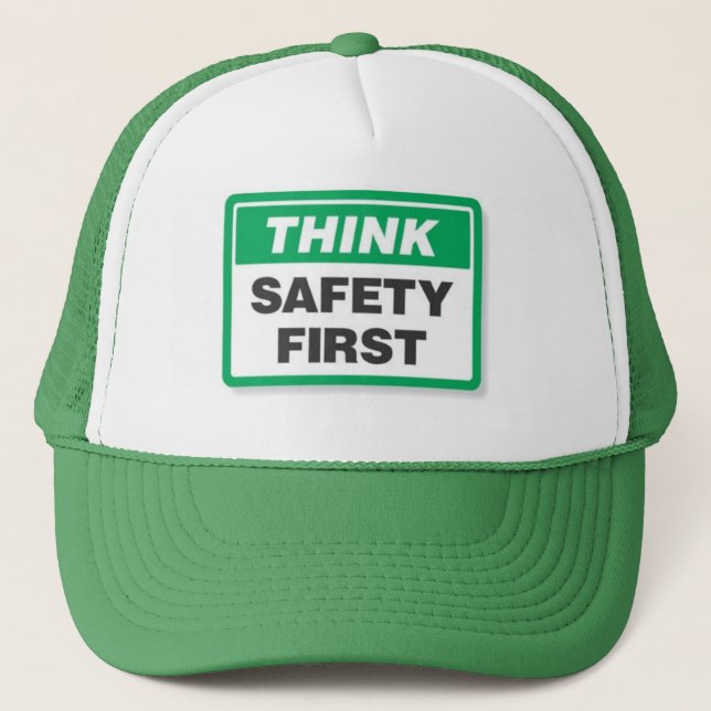 Think Safety First Trucker Hat (Front)