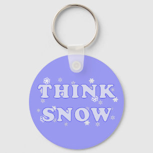 Think Snow Keychain