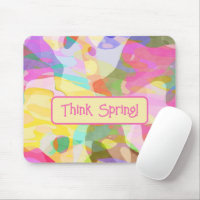 Think Spring! Pastel Abstract Art Design