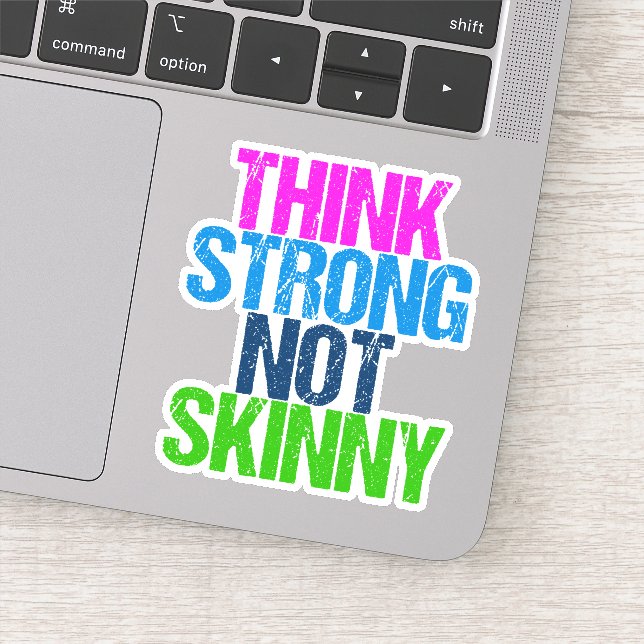Think Strong Not Skinny Inspirational Fitness (Detail)