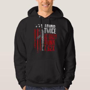 Think Twice Actually Think 7 62 Ak47 Gun Joke Ba Hoodie