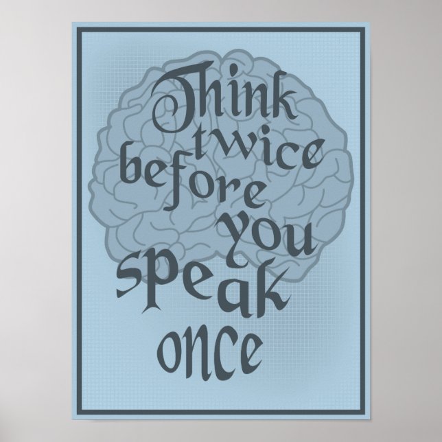 Think twice poster (Front)