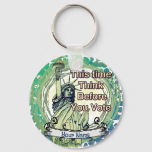 Think Vote Liberty  Keychain