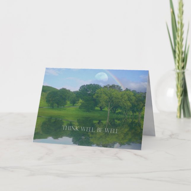 Think Well Be Well Greeting Card (Front)