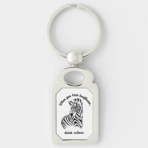 Think Zebras Keychain