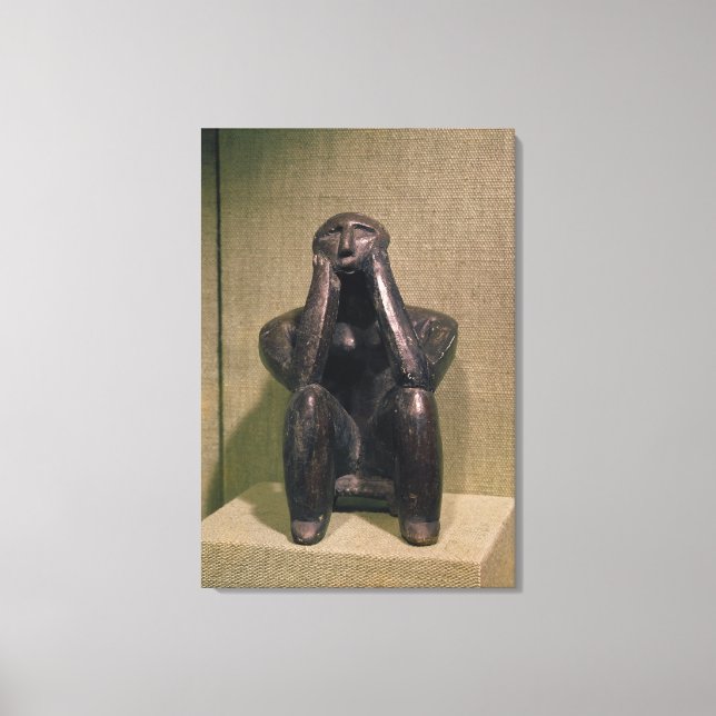 Thinker of Cernovoda, Hamangia Culture Canvas Print (Front)