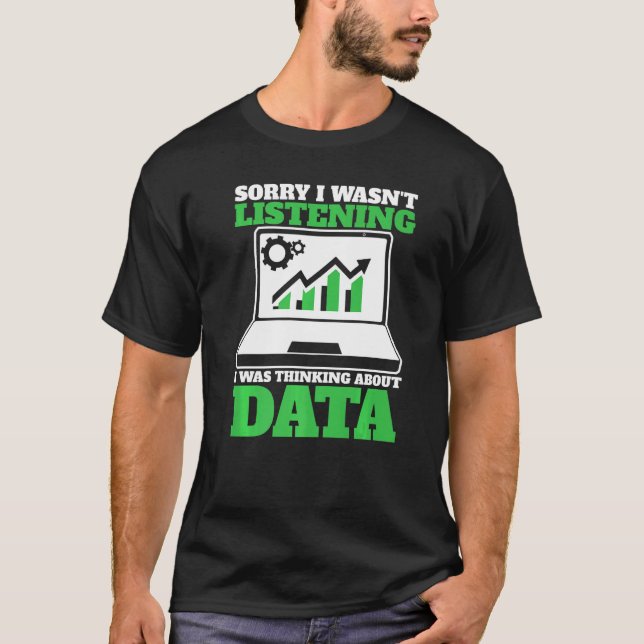 Thinking About Data Analyst Data Science T-Shirt (Front)