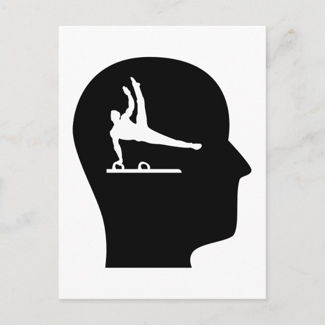 Thinking About Gymnastics Postcard (Front)