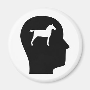 Thinking About Horses Magnet
