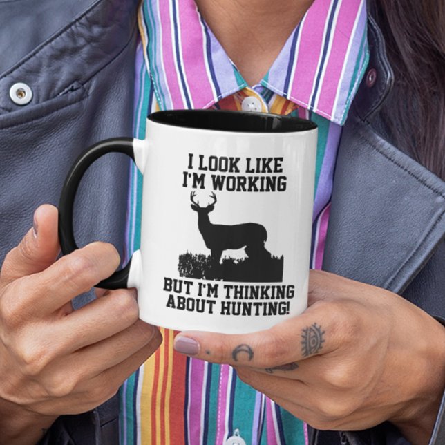 Thinking About Hunting At Work Office Coffee Mug (Creator Uploaded)