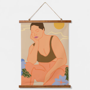 Thinking About Life Hanging Tapestry
