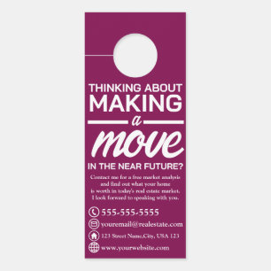 Thinking About Making A Move Door Hanger
