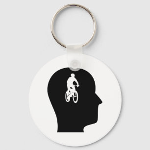 Thinking About Mountain Biking Keychain