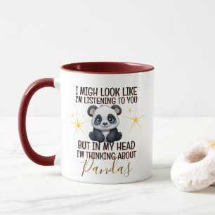 Thinking About Pandas – Funny Personalized Mug