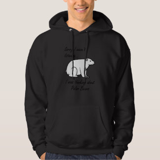 Thinking About Polar Bears Cute Bear Wildlife Hoodie