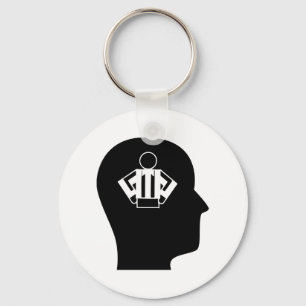 Thinking About Refereeing Keychain