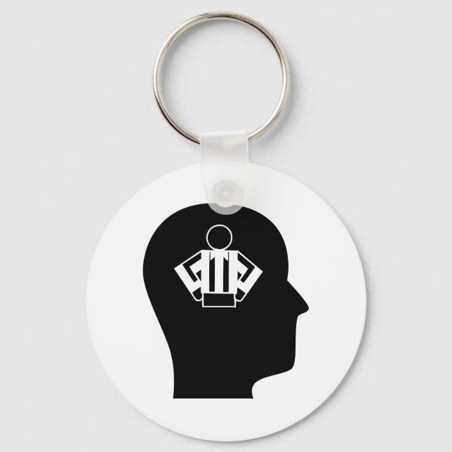 Thinking About Refereeing Keychain (Front)