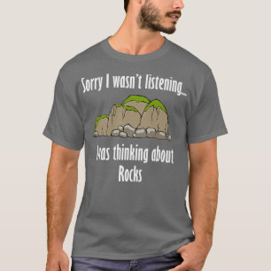 Thinking About Rocks Nature Earth Science Premium T-Shirt