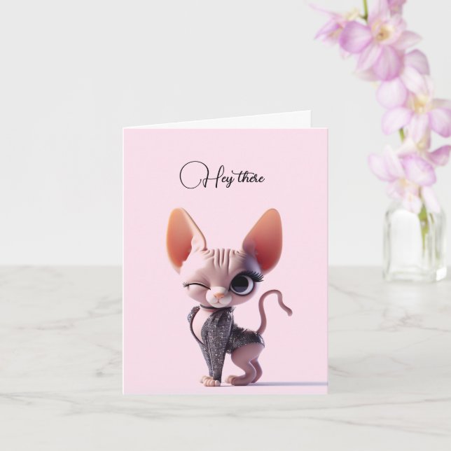 Thinking About You Card (Orchid)