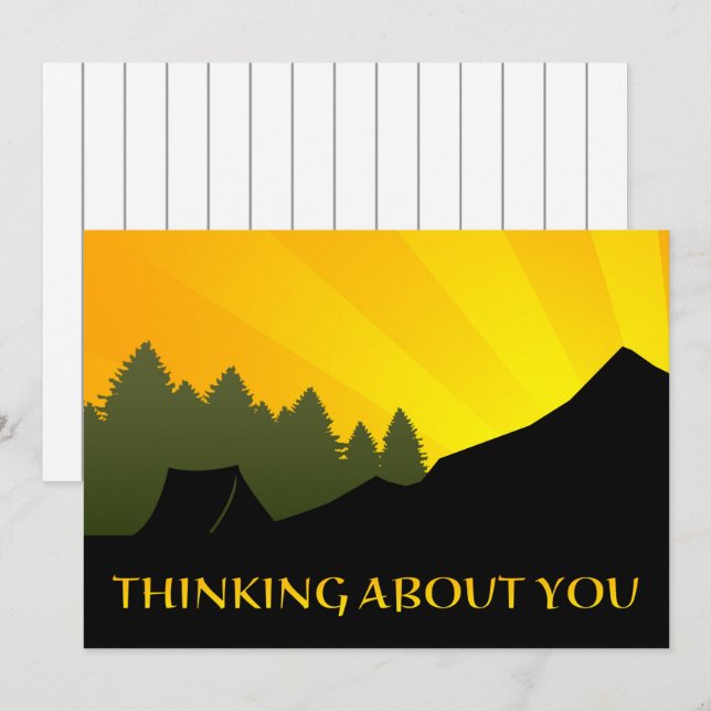 Thinking About You From Camp Invitation (Front/Back)