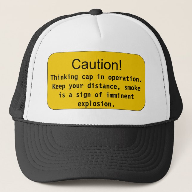 Thinking cap - Caution!, Think... (Front)