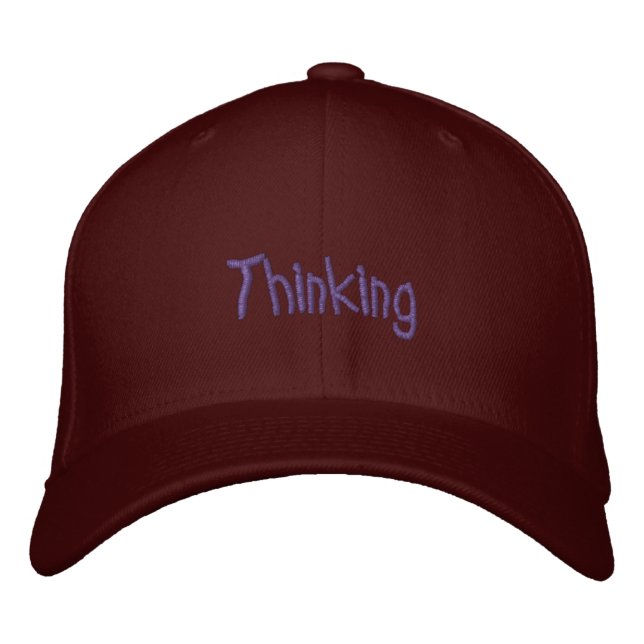 Thinking Cap!! Embroidered Hat (Front)