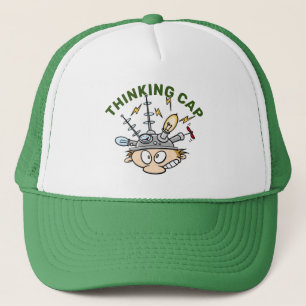 Thinking Cap Funny Electric Gadget Cartoon
