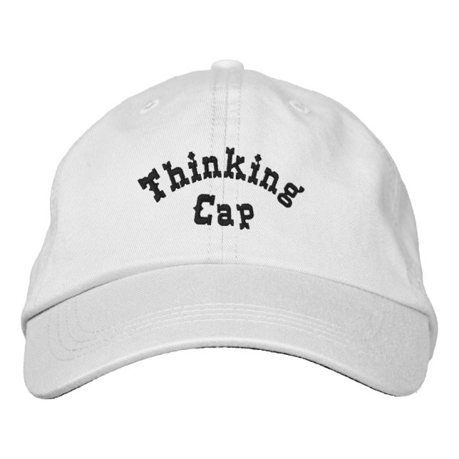 Thinking Cap Funny Embroidered Hat (Front)